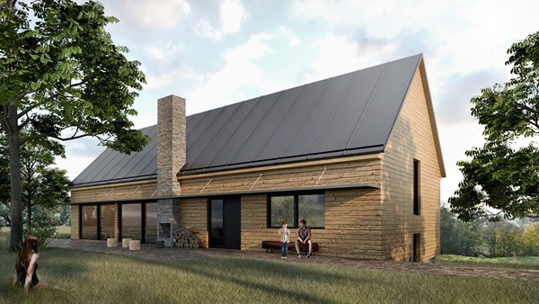 A new clubhouse will offer a pleasant and safe place for children to meaningfully spend free time with their peers Visualization of the new scout clubhouse in Ricany